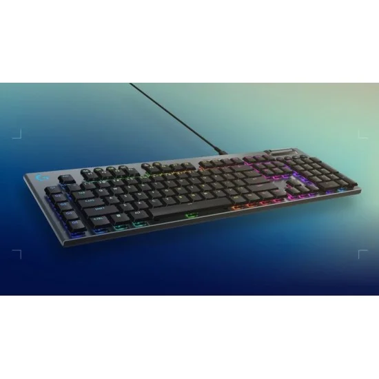 Logitech g915 x wired mechanical gaming keyboard, pbt keycaps, lightsync rgb  - tactile